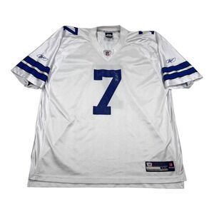Dallas Cowboys Jersey Mens 2XL White NFL Football Stephen McGee #7 Reebok